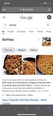 Sofritas description