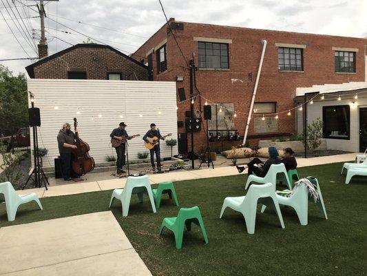 Live on the Plaza:  10 May 2019:  Band in the Plaza Backyard next to Aurora