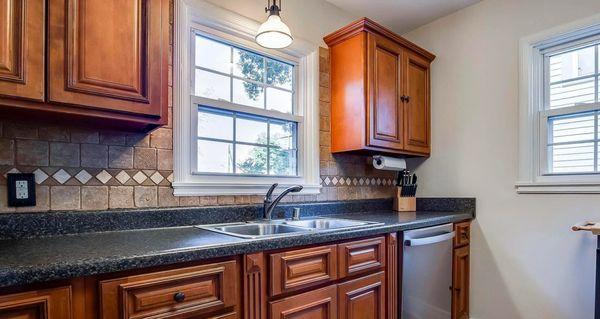 Kitchen after being cleaned