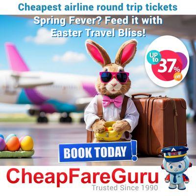 CheapFareGuru.com: Your source for cheap flight tickets & travel deals worldwide. Reliable & easy booking, serving you for 38 years.