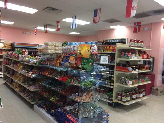 Wide selection of international goodies. The pick-a-mix candy is my fave!!