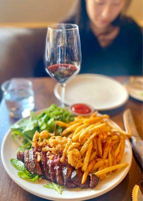 Steak Frites with hot date