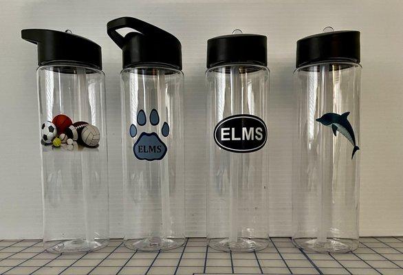 Plastic Water Bottles UV Engraved