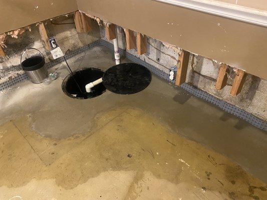 Basement after storm in July when email was not returned