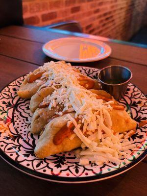 Shrimp and cheese empanadas