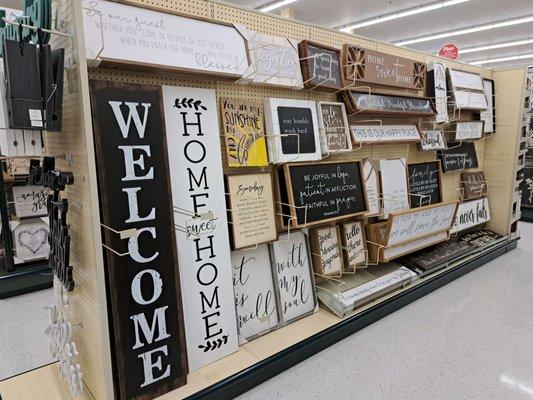 Welcome Home signs