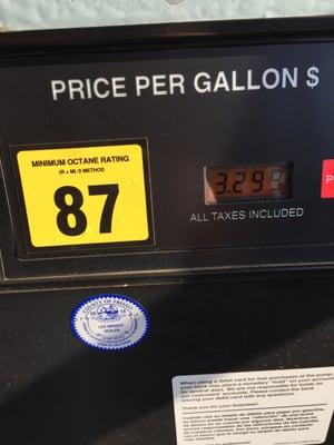 3.29/gallon 7/27/15