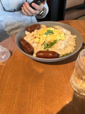 Flip side ( linguisa, garlic fried rice,eggs)