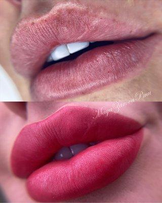 Lip blush training