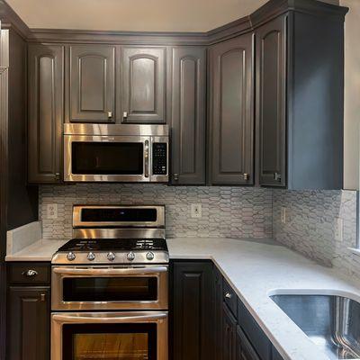 Kitchen Backsplash Installation.