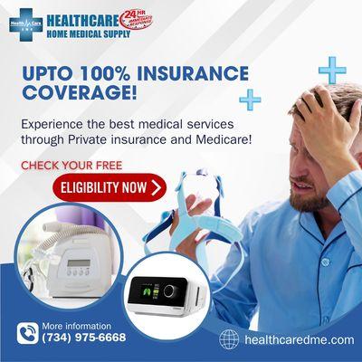 Tired of the High Costs of Your CPAP Machine? You're not alone! You might qualify for coverage through private insurance or Medicare!