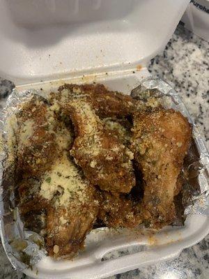 Garlic Pepper Parmesan wings