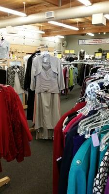 A smallish most women's thrift store