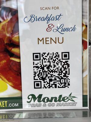 Menu QR code