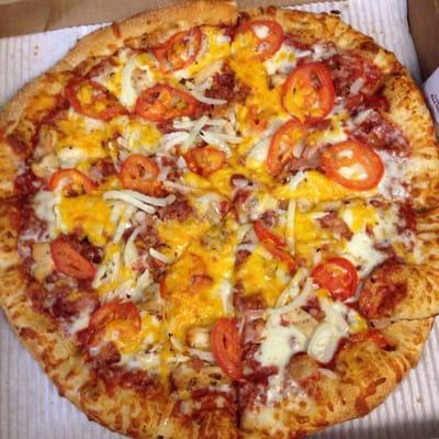 $19 large specialty pizza