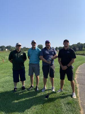 Participating in the 2021 Golf Scramble along with our representatives from Auto Value and Lyden Oil.