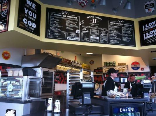 Jimmy John's - order counter