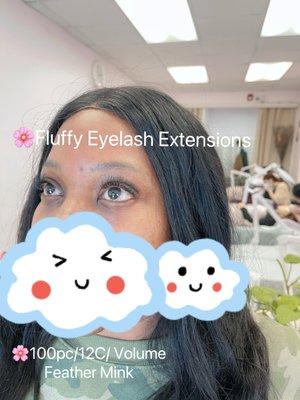 Fluffy Eyelash Extensions