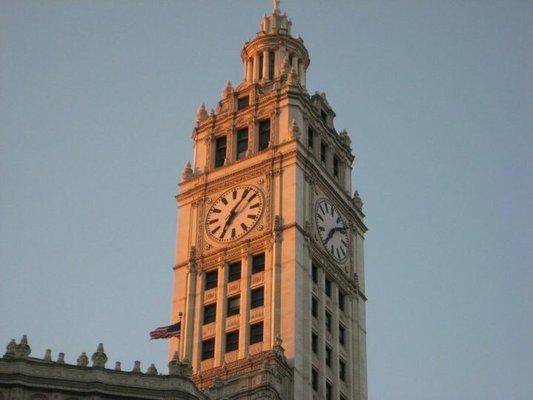 Clock tower of the building