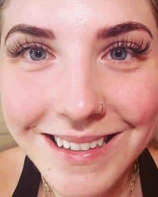 Classic Eyelash Extensions  and brow tint