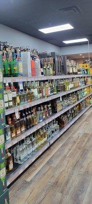 Hard liquor sections