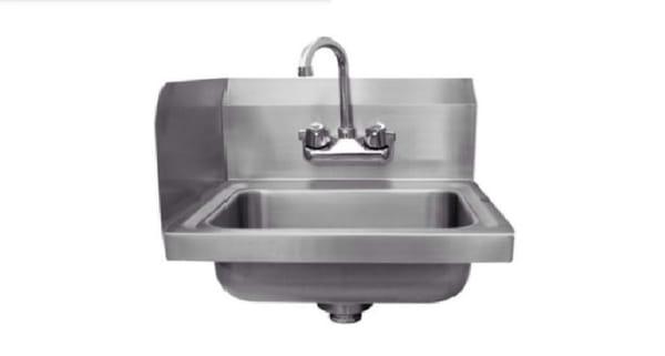 Hand Sink with Left Side Splash