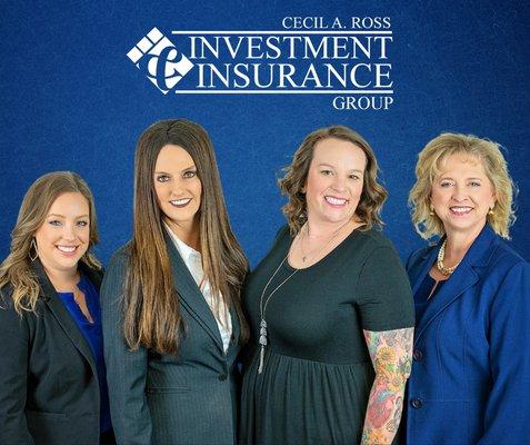 Agent, Lexanne Edmiston, Owner, Christy Ross, Agent,  Samantha Eubanks, Agent, Becky Ross.