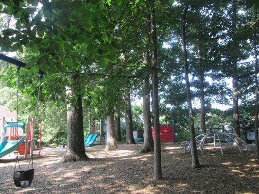 Large wooded playground