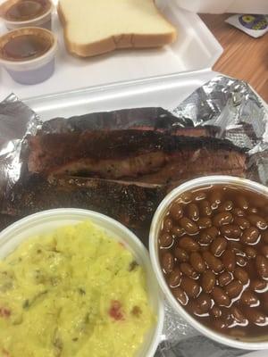 Brisket with two sides