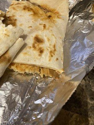 Carnitas Quesadilla with cold cheese