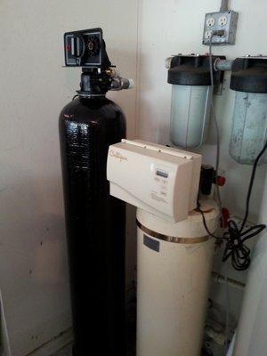 Whole House Purifier Softener System replacing a Culligan Water Softener