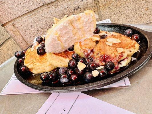 Blueberry pancakes