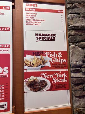 Manager special sign