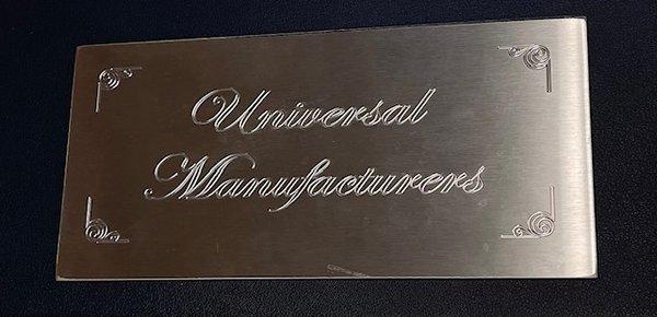 Name Plate Engraving with updated fonts