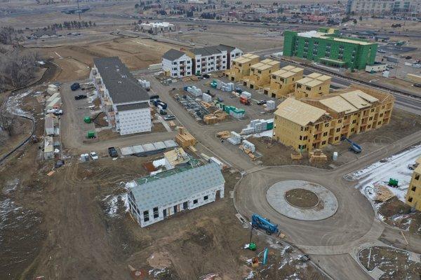 Depot at 20 Mile- Roofing progress photo (photo by JVP).