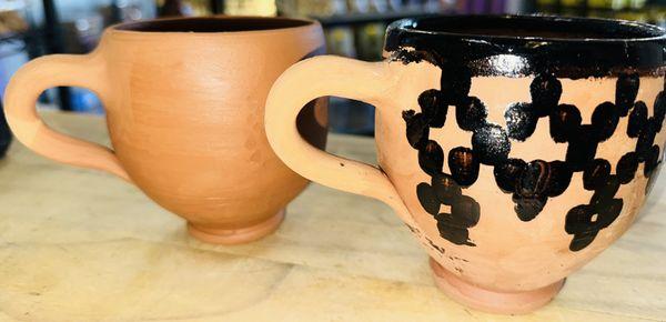 Moroccan mugs, clay mugs