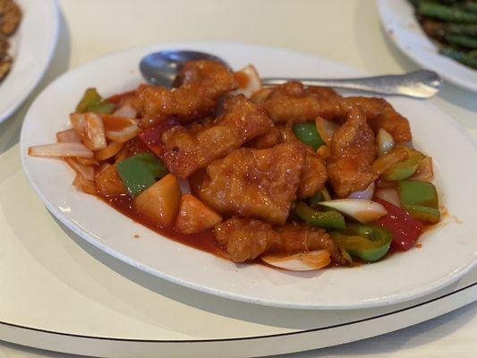 Sweet and Sour Cod Fish Fillet