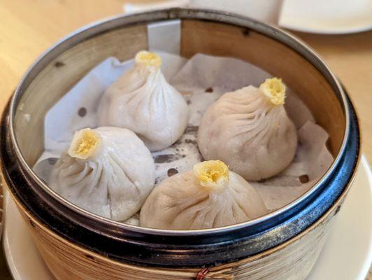 September 5, 2022; Bund crabmeat and pork soup dumplings ($6.75).