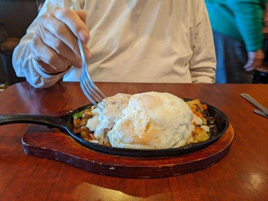 Chicken fried steak skillet