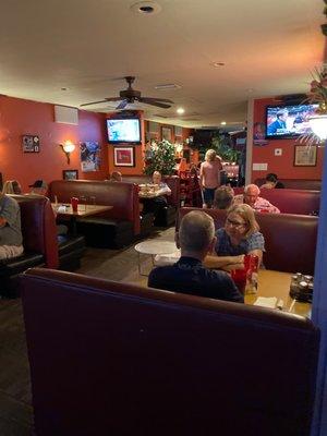 Inside the restaurant