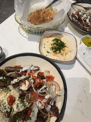 Big Bowls with Double Lamb, Hummus