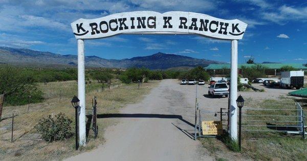 The entrance to Rocking K Ranch