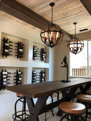 Wine tasting room remodel