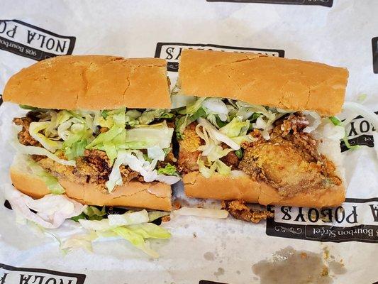 Fried oyster po'boy disappointed on this visit. Too fishy.