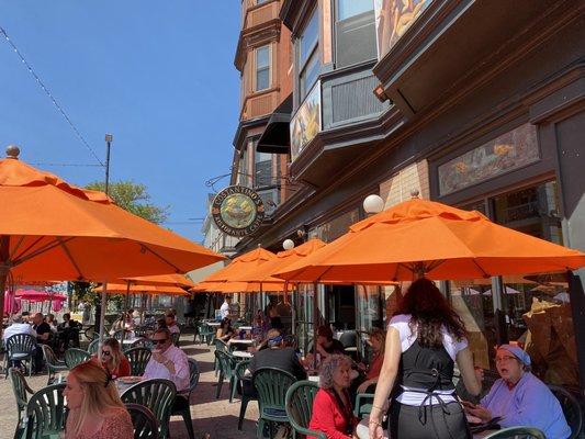 The Piazza at Depasquale Square. Constantinos Venda Bar.