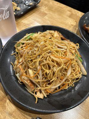 Yakisoba with chicken