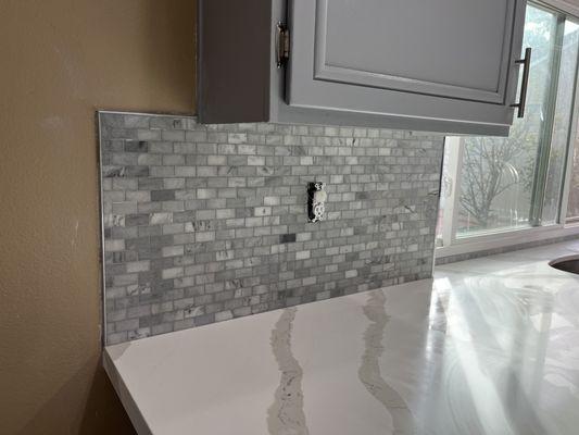 Countertops and backsplash!