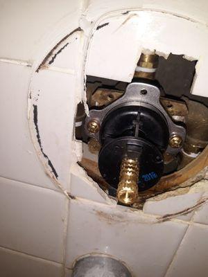 Leaky shower valve