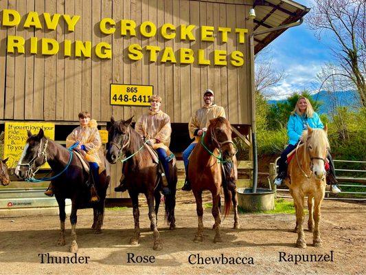 Great time at Davy Crockett Riding Stables!