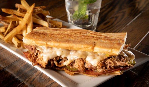 Try our famous Cuban sandwich, with a refreshing Moscow mule to wash it down.